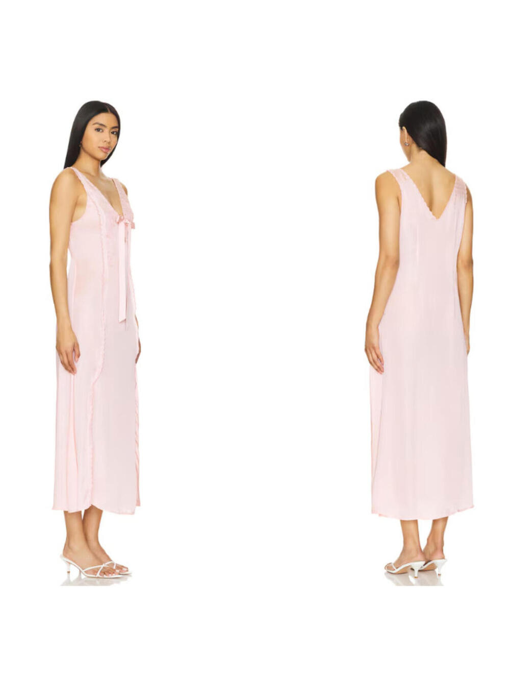 Ciao Lucia Serena satin Dress ballet pink Size S NWT $525msrp - Picture 2 of 9